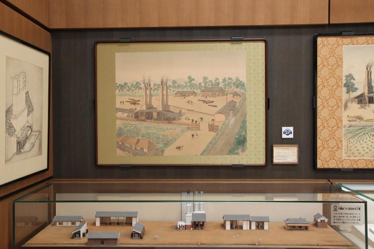 Photo:Picture of the Tafuse Cannon Casting Facility for the Shogunate Government